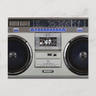 Getto Blaster Boombox Postkarte