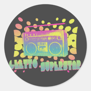 Getto-Superstar Runder Aufkleber