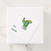 Gettopfter Feigenkaktus Geschenkanhänger (Beispiel)