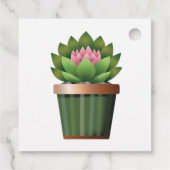 Gettopfter Feigenkaktus Geschenkanhänger (Rückseite)