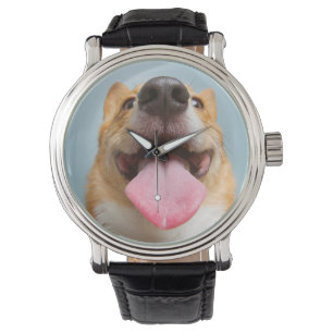 Getty Bilder  sehr glücklicher Corgi Armbanduhr