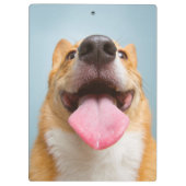 Getty Bilder| sehr glücklicher Corgi Klemmbrett (Rückseite)