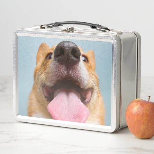 Getty Bilder| sehr glücklicher Corgi Metall Lunch Box (Beispiel)