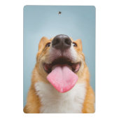 Getty Bilder| sehr glücklicher Corgi Mini Klemmbrett (Rückseite)