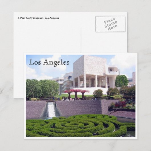 Getty California Postkarte (Vorne/Hinten)