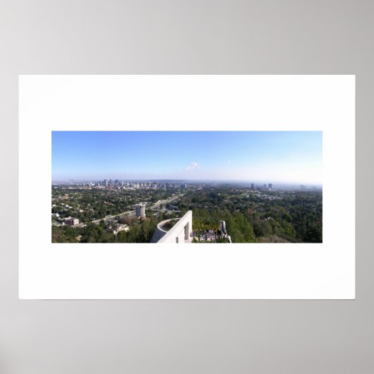 Getty Center View von Los Angeles Poster (Vorne)