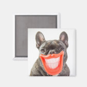 Getty Images | Ein lächelnder Hund Magnet (Vorderseite/Rückseite)