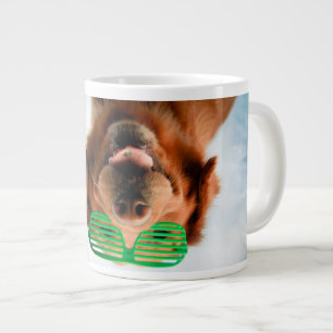 Getty Images  Hund mit Brille Jumbo-Tasse
