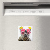 Getty Images | Hund mit Cocktailbrille Magnet (In Situ (Geschirrspüler))