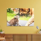 Getty Images | Hund und Katze in Liebe Leinwanddruck (Insitu (Wohnzimmer))