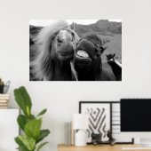 Getty Images | Lächelnde Pferde Poster (Heimbüro)