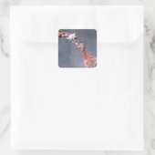 Getty Images | Mutter und Baby Giraffe Quadratischer Aufkleber (Tasche)