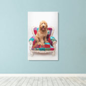 Getty Images | Niedlich Goldendoodle Leinwanddruck (Insitu (Holzboden))