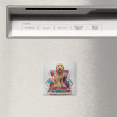 Getty Images | Niedlich Goldendoodle Magnet (In Situ (Geschirrspüler))