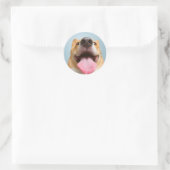 Getty Images | Sehr glücklich Corgi Runder Aufkleber (Tasche)