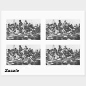 Gettysburg Address, Abraham Lincoln Rechteckiger Aufkleber (Blatt)