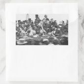 Gettysburg Address, Abraham Lincoln Rechteckiger Aufkleber (Tasche)