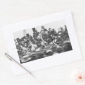 Gettysburg Address, Abraham Lincoln Rechteckiger Aufkleber (Umschlag)