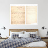 Gettysburg Address Nicolay Copy (1863) Leinwanddruck (Insitu (Schlafzimmer))
