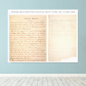 Gettysburg Address Nicolay Copy (1863) Leinwanddruck (Insitu (Holzboden))
