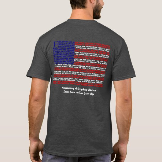 Gettysburg Address Tee Shirts (Rückseite)