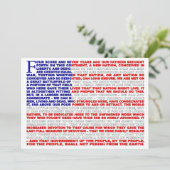 Gettysburg-Adresse laden ein Einladung (Stehend Vorderseite)