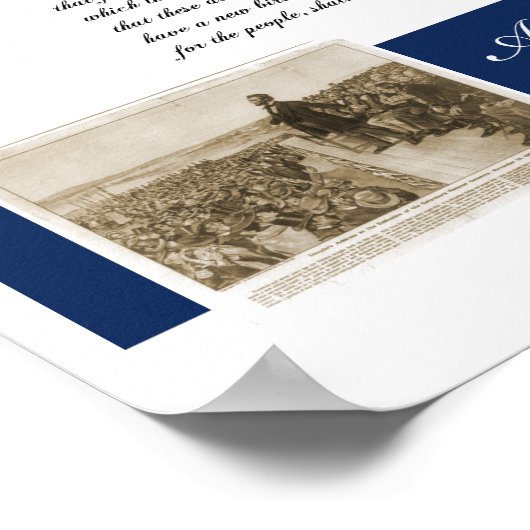 Gettysburg-Adresse Poster (Ecke)