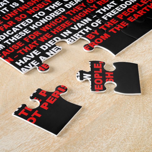 Gettysburg-Adresse Puzzle (Seite)
