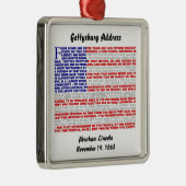 Gettysburg-Adresse Silbernes Ornament (Rechts)