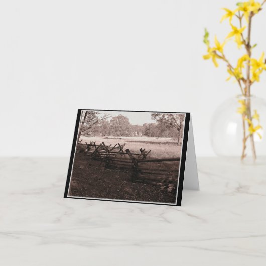Gettysburg - Battlefield Note Card #1 Karte (Gelbe Blume)