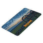 Gettysburg Cannon II Premium Magnet (Linke Seite)