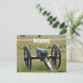 Gettysburg Cannon Postcard Postkarte (Stehend Vorderseite)