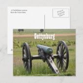 Gettysburg Cannon Postcard Postkarte (Vorne/Hinten)