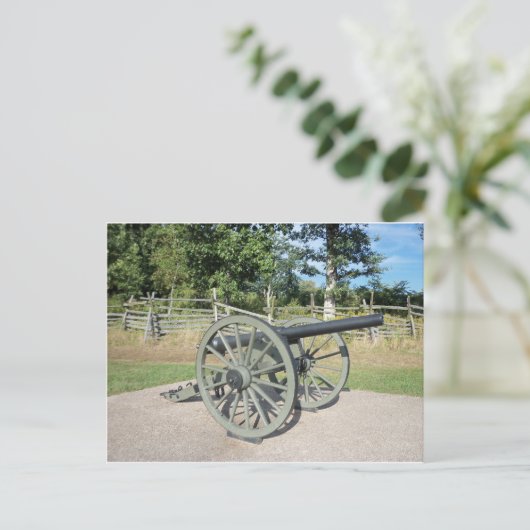 Gettysburg Canon Postkarte (Stehend Vorderseite)