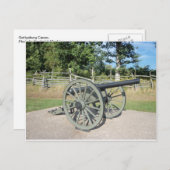Gettysburg Canon Postkarte (Vorne/Hinten)