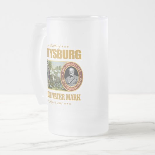 Gettysburg (FH2) Mattglas Bierglas (Vorderseite Links)