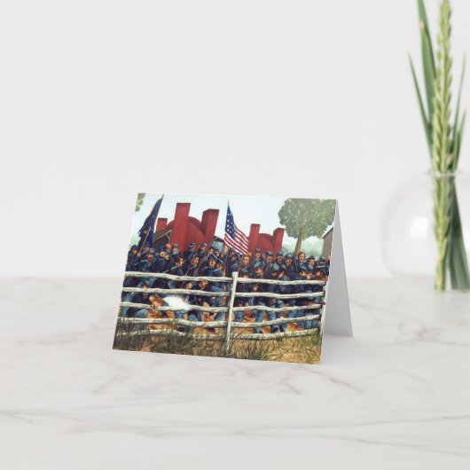 Gettysburg, Kampf an der Ziegelei-Anmerkungs-Karte Karte (Vorderseite)