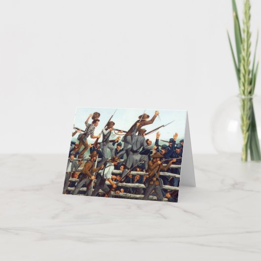 Gettysburg, Kampf an der Ziegelei-Anmerkungs-Karte Karte (Vorderseite)