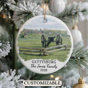 Gettysburg National Military Park, Pennsylvania Keramik Ornament