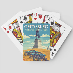 Gettysburg National Military Park Reise Kunst Retr Spielkarten