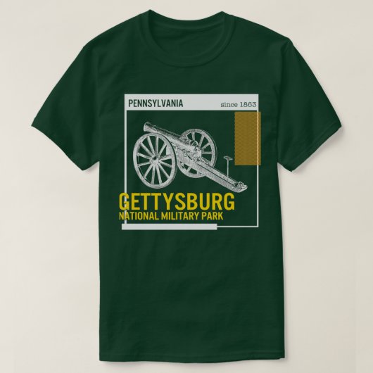 Gettysburg Nationalpark Shirt Pennsylvania (Design vorne)