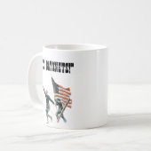 Gettysburg Oberst Chamberlain "Fix Bajonette" Kaffeetasse (Vorderseite Links)