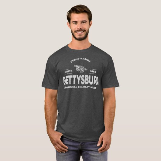 Gettysburg Park 1863 National Military Park T-Shirt (Vorne ganz)