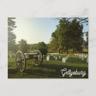 Gettysburg Pennsylvania Friedhof des Zivilen Krieg Postkarte