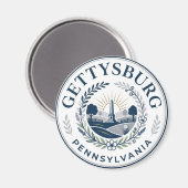 Gettysburg, Pennsylvania Pennsylvania Magnet (Vorderseite/Rückseite)