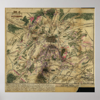 Gettysburg-Plan Poster
