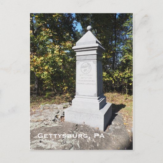 Gettysburg Postkarte (Vorderseite)