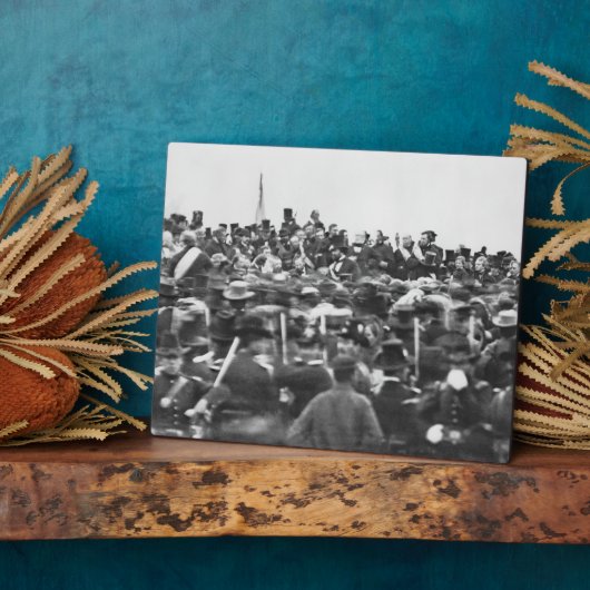 Gettysburg Rede von Präsident Abraham Lincoln Fotoplatte (Seite)