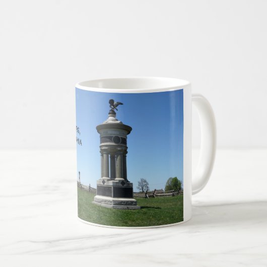 Gettysburg-Schlachtfeld Kaffeetasse (VorderseiteRechts)