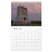 Gettysburg-Schlachtfeld Kalender (Feb 2027)